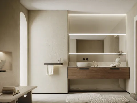 Meuble de salle de bain suspendu Sky Pregiati 40