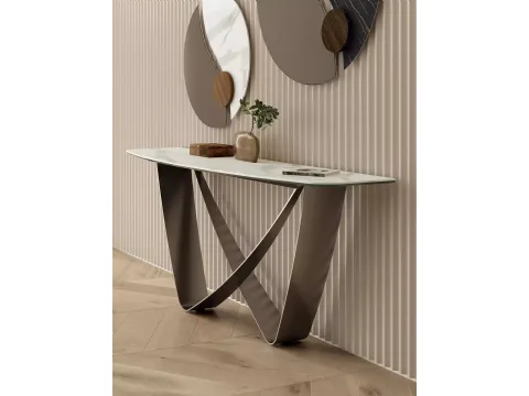 Console d'entrée mobile Bach en SuperMarbre de Bontempi