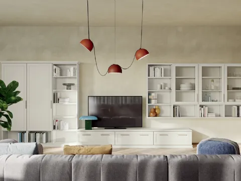 Mur équipé Arcadia AS003 de Colombini Casa