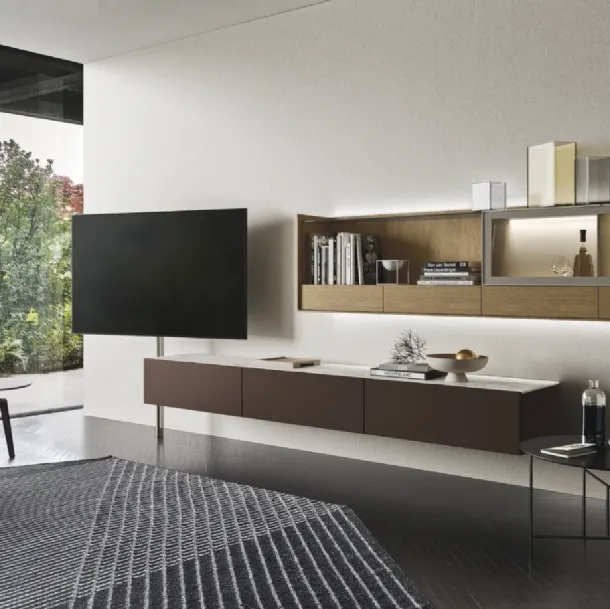 Meuble mural Cabaret Glass 01 de Sangiacomo