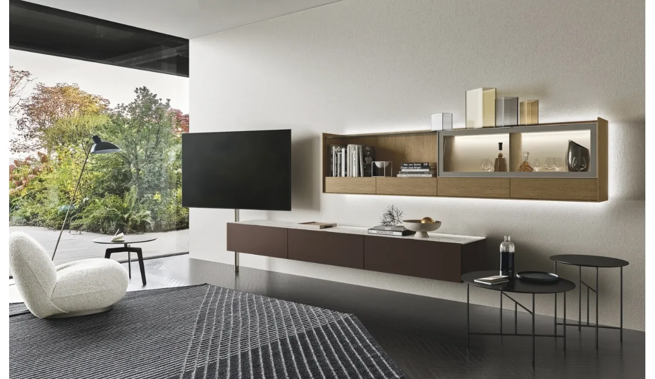 Meuble mural Cabaret Glass 01 de Sangiacomo