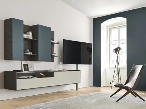 Meuble de rangement mural suspendu Cabaret Glass 02 de Sangiacomo