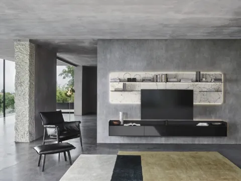 Mur équipé Cabaret One 01 de Sangiacomo