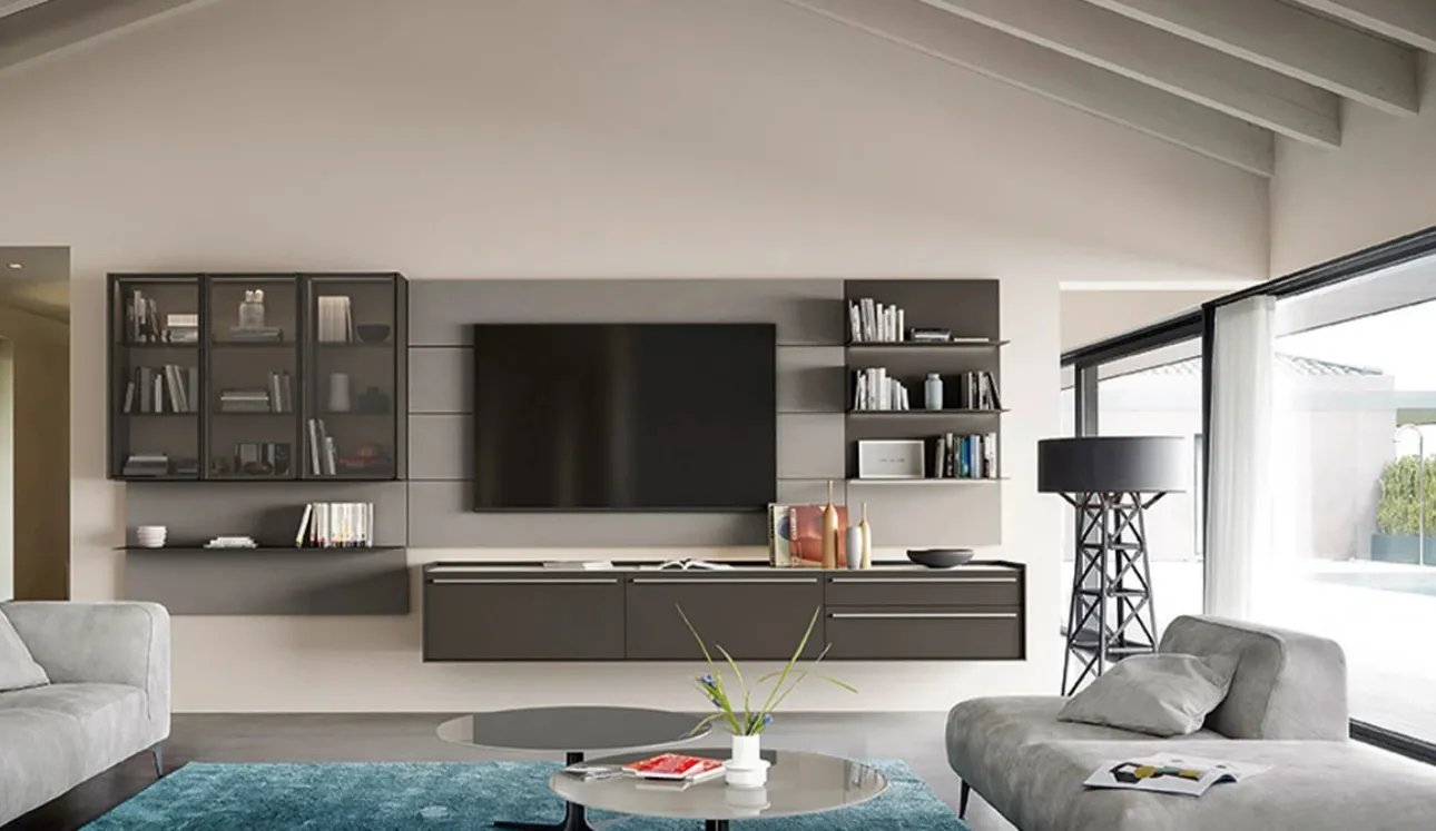 Mur équipé Cabaret One 02 de Sangiacomo