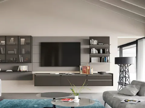 Mur équipé Cabaret One 02 de Sangiacomo