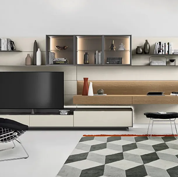 Mur équipé Cabaret Step de Sangiacomo