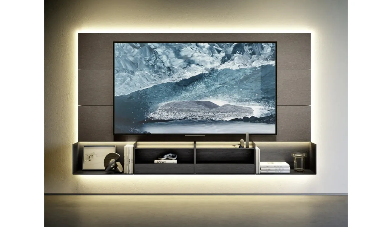 Mur équipé Domino Boiserie 07 de Sangiacomo