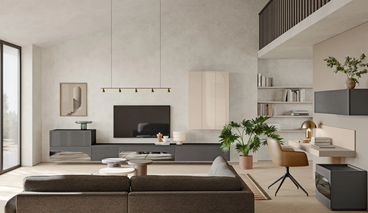 Mur équipé éclectique EG001 de Colombini Casa