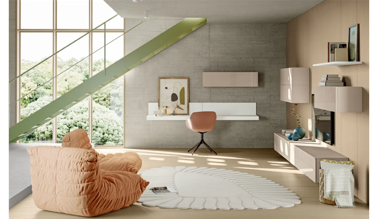 Meuble mural éclectique EG002 de Colombini Casa.