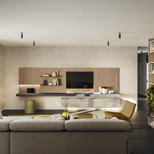 Mur aménagé Golf Contract A102 de Colombini Casa