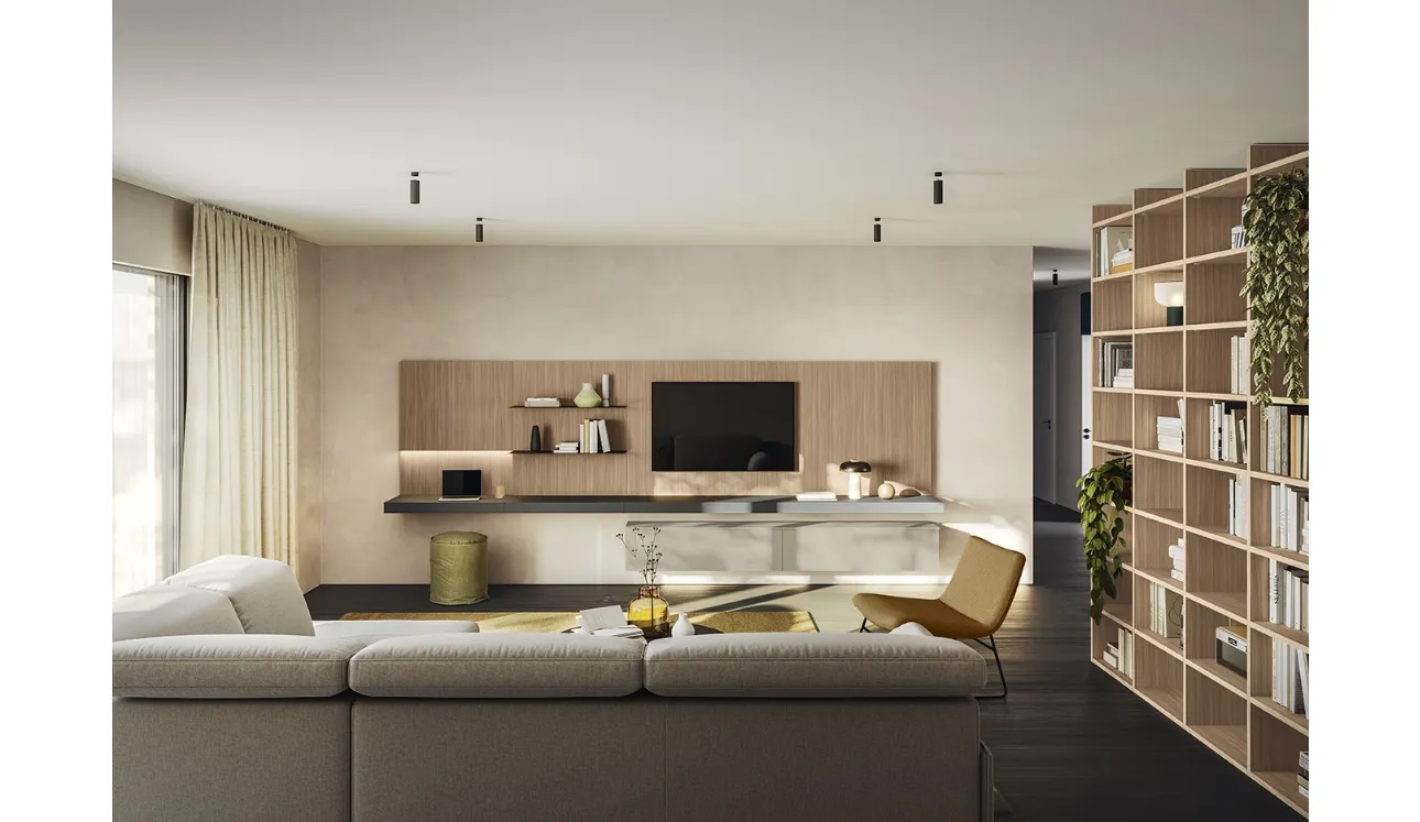 Mur aménagé Golf Contract A102 de Colombini Casa