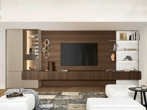 Mur équipé Lampo 004 de Sangiacomo