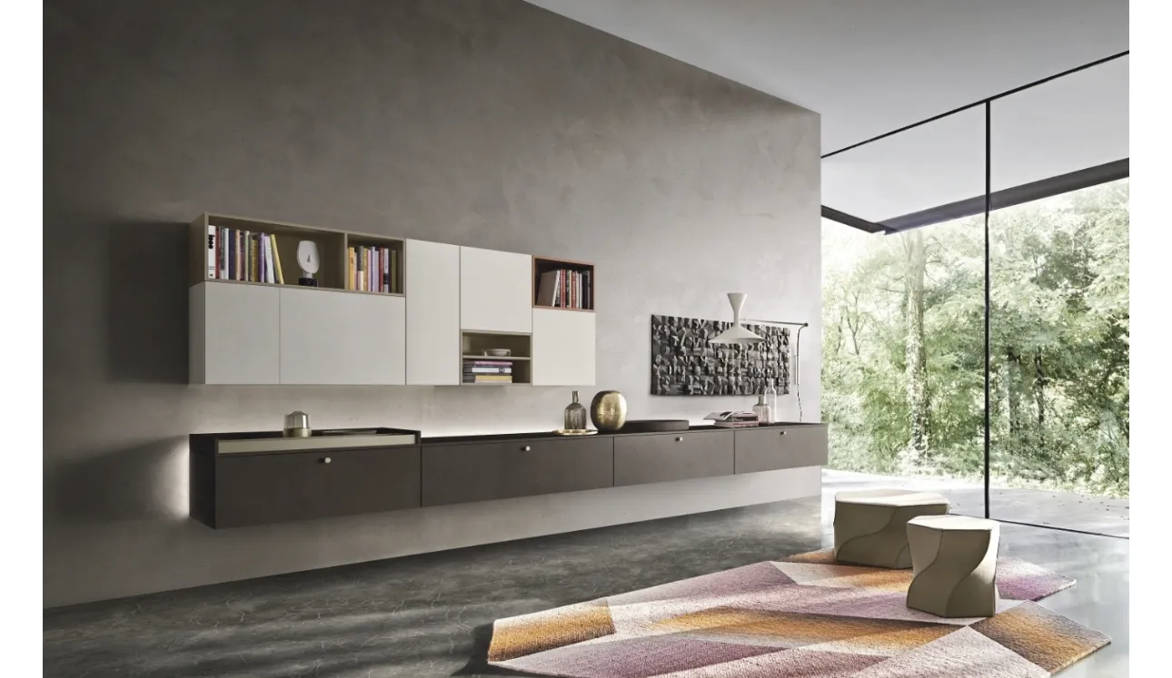 Mur équipé Lampo 005 de Sangiacomo