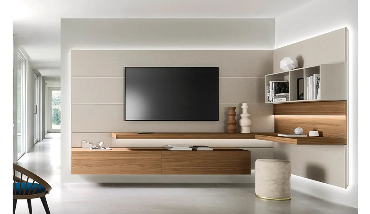 Mur équipé Lampo 014 de Sangiacomo