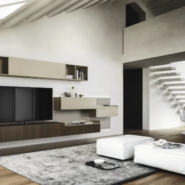 Mur équipé Lampo 016 de Sangiacomo