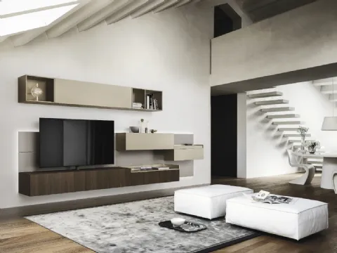 Mur équipé Lampo 016 de Sangiacomo