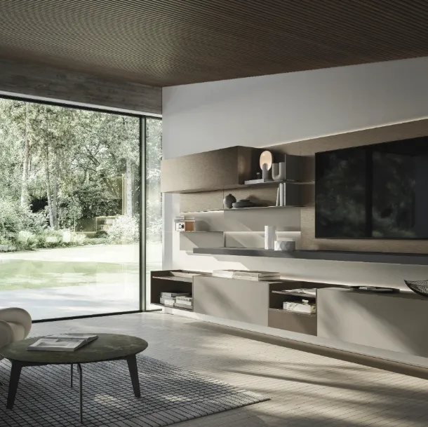 Mur équipé Lampo 024 de Sangiacomo