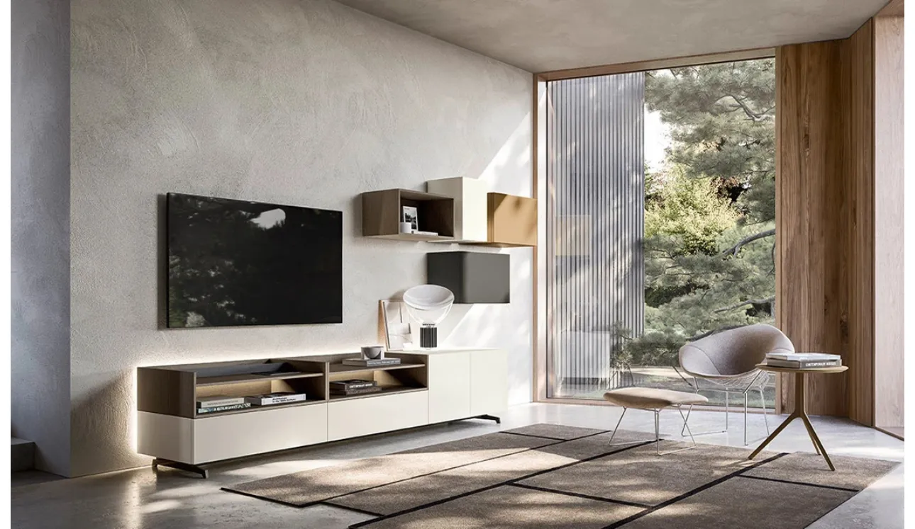 Mur équipé Lampo 033 par Sangiacomo