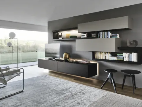 Mur équipé Lampo 046 de Sangiacomo