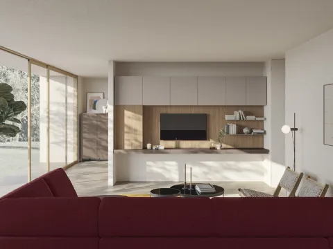 Mur équipé Night & Day L01 de Colombini Casa