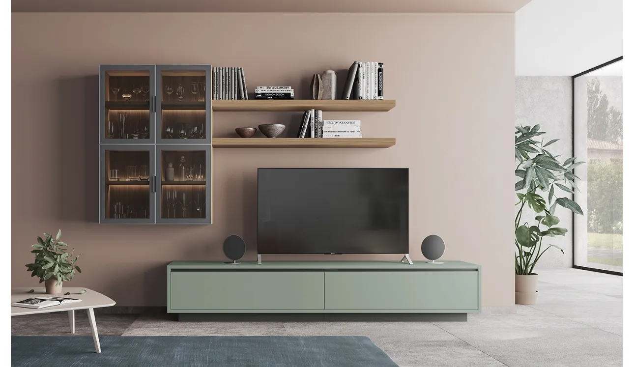 Mur équipé Night & Day L05 de Colombini Casa.