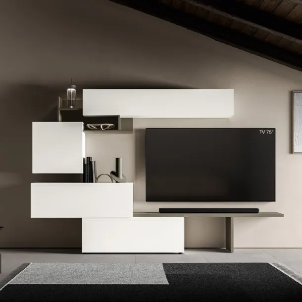 Mur équipé Pratico PTG405 de SantaLucia