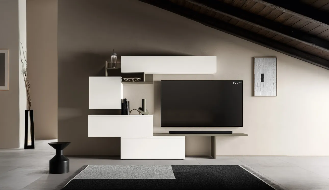 Mur équipé Pratico PTG405 de SantaLucia