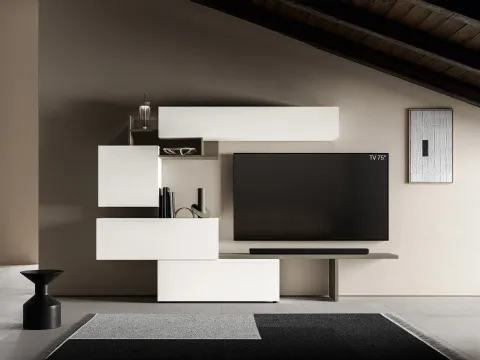 Mur équipé Pratico PTG405 de SantaLucia