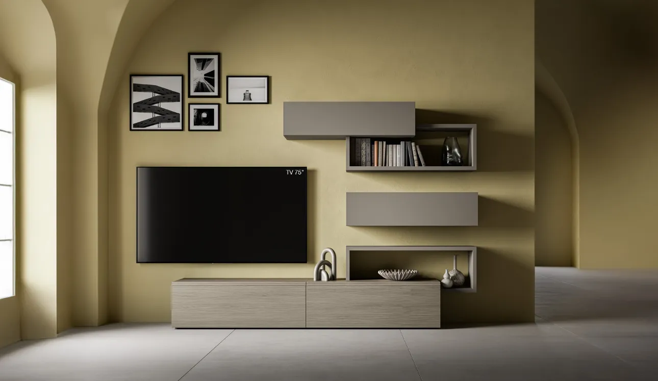 Mur équipé Pratico PTG407 de SantaLucia