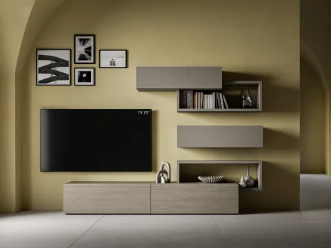 Mur équipé Pratico PTG407 de SantaLucia