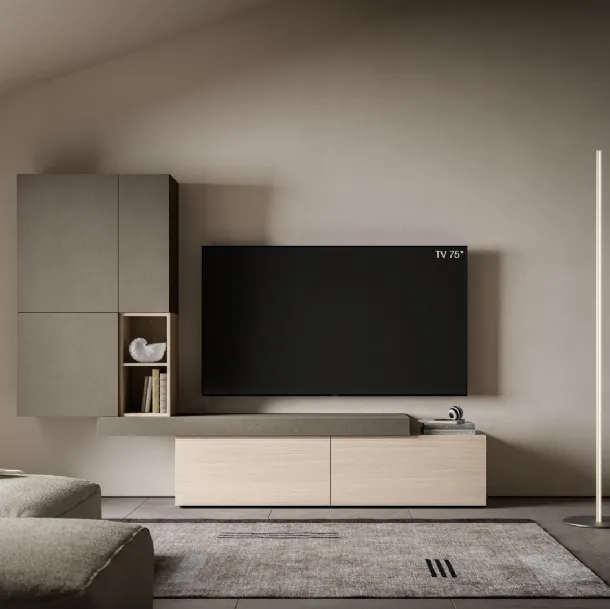 Mur équipé Pratico PTG417 par SantaLucia