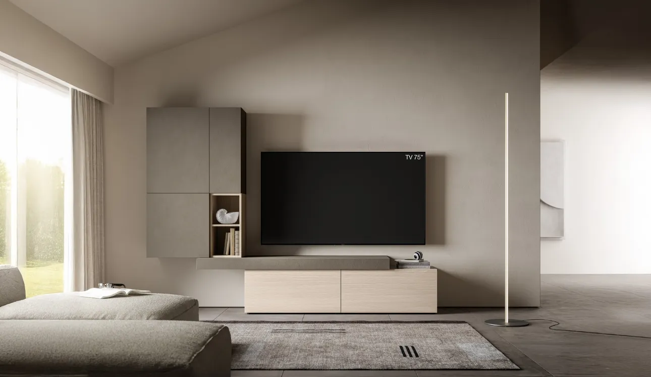 Mur équipé Pratico PTG417 par SantaLucia