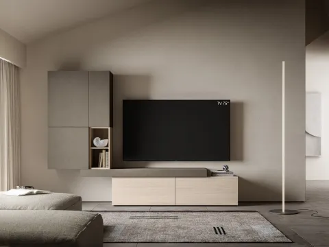 Mur équipé Pratico PTG417 par SantaLucia