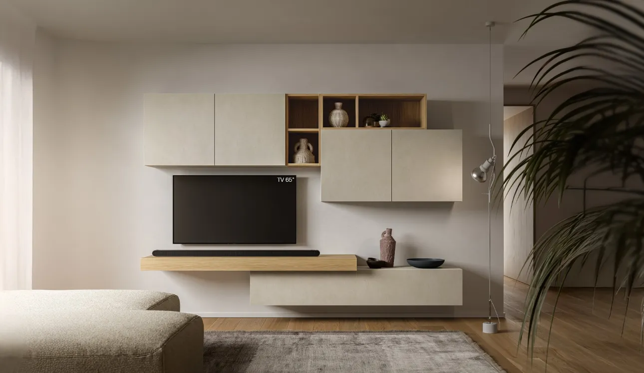 Mur équipé Pratico PTG418 de SantaLucia