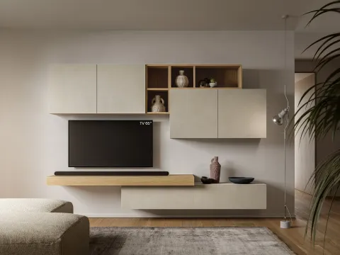 Mur équipé Pratico PTG418 de SantaLucia