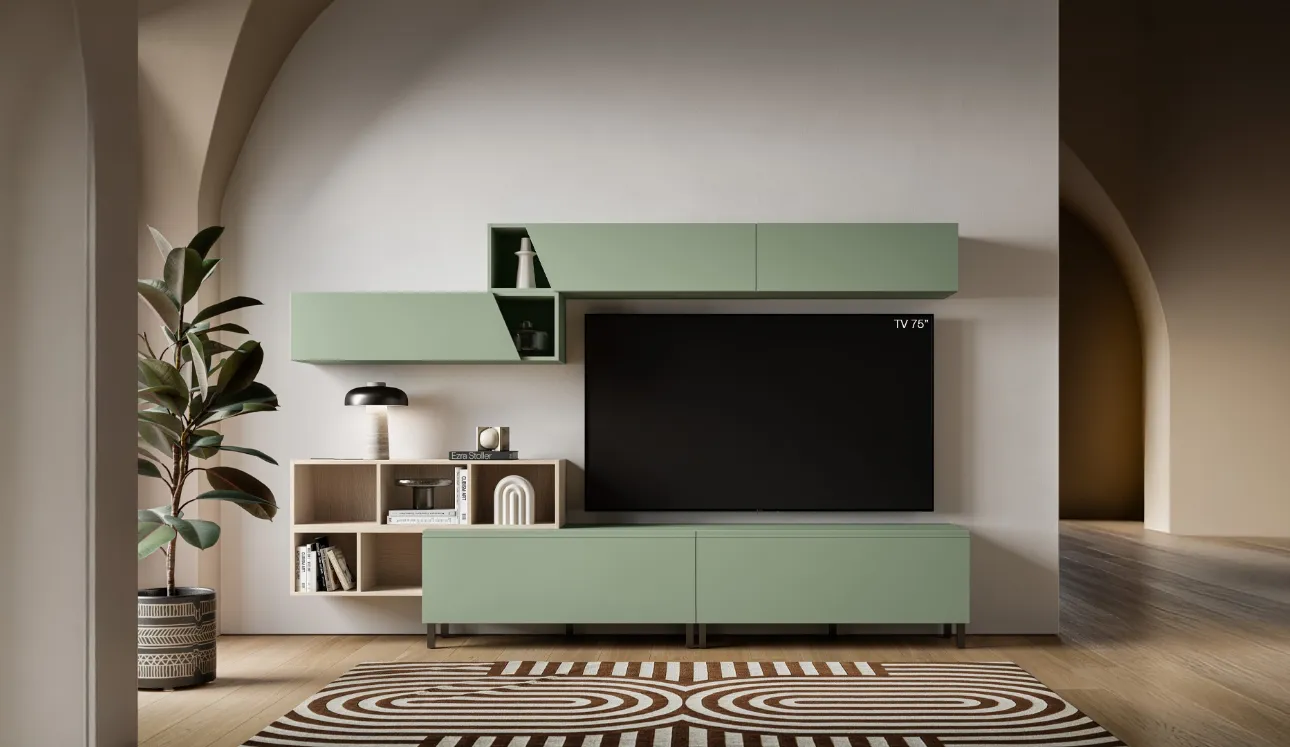 Meuble TV Pratico PTG424 de SantaLucia