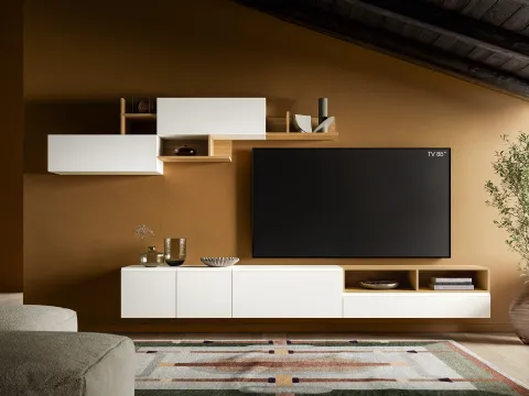 Mur équipé Pratico PTG436 de SantaLucia