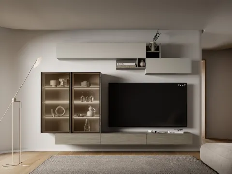 Meuble TV Pratico PTG441 de SantaLucia