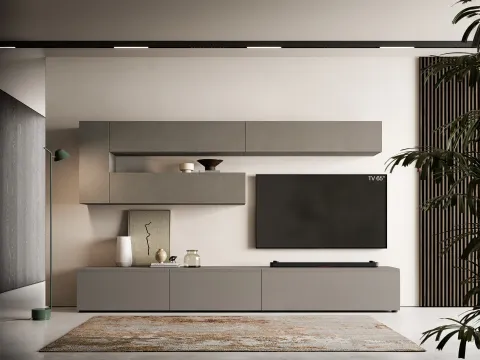 Mur équipé Pratico PTG448 de SantaLucia