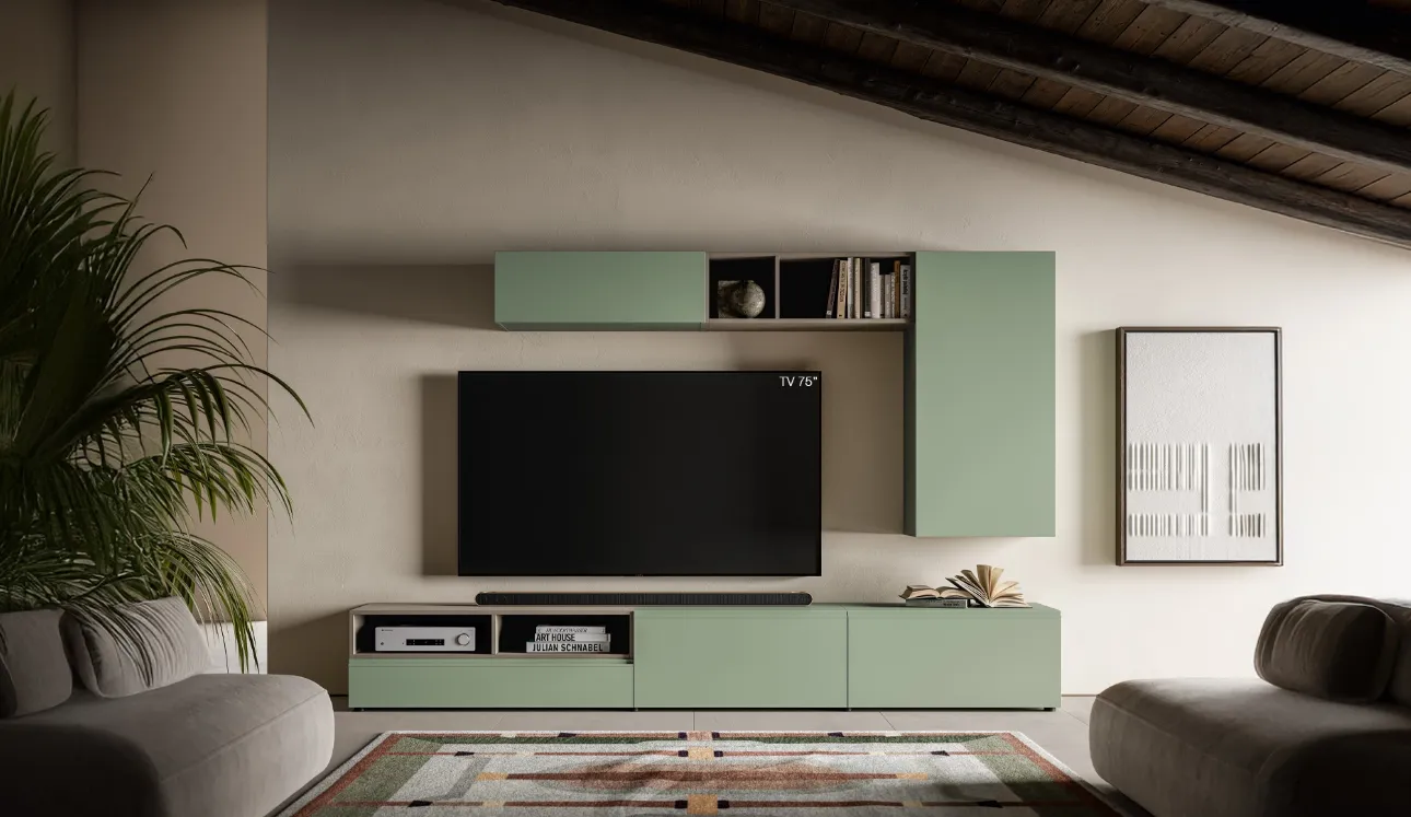 Mur équipé Pratico PTG450 de SantaLucia