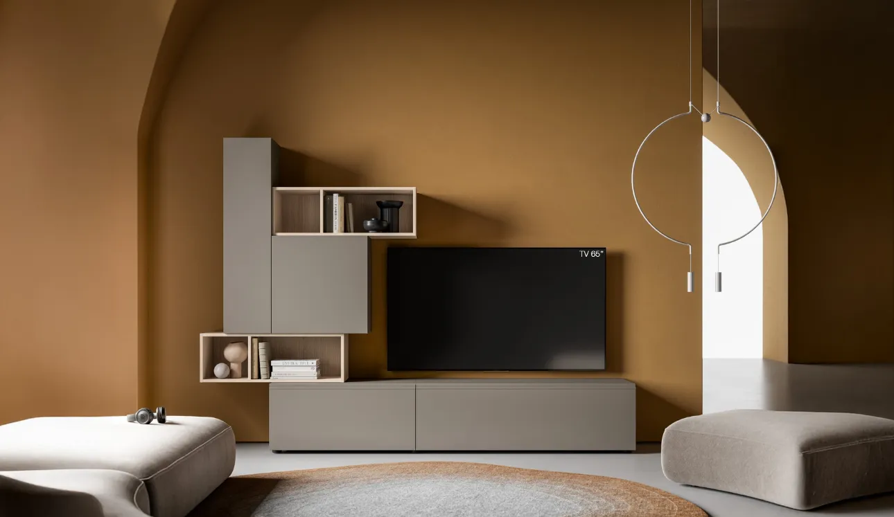 Mur équipé Pratico PTG452 de SantaLucia