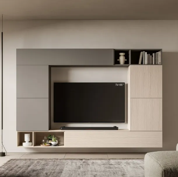 Mur équipé Pratico PTG453 de SantaLucia