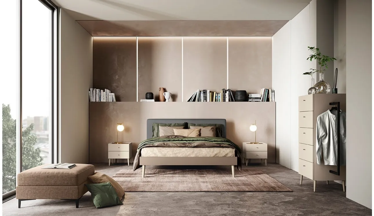 Groupe de nuit Brick avec pieds de Colombini Casa