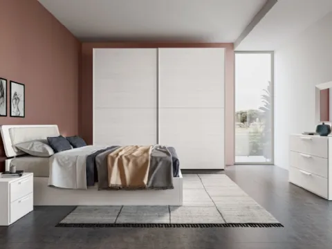 Groupe de nuit Kros avec finition Matwood White de SantaLucia
