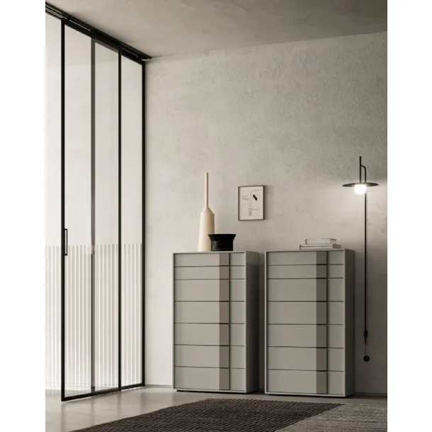 Commode Quadro 12 en laqué mat de SantaLucia.